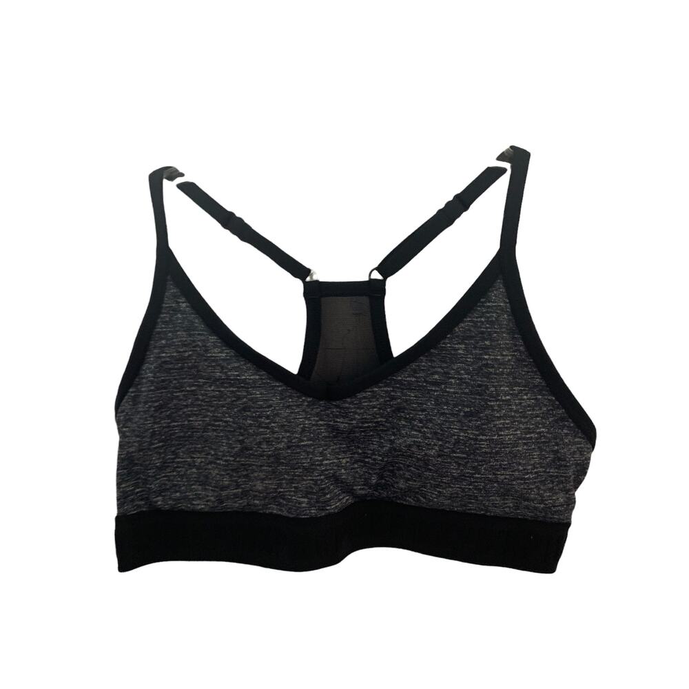 Victoria's Secret PINK Gray ultimate lined mesh razorback bra medium new